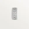 Anillo Broderie De Cartier, triple fila, diamantes