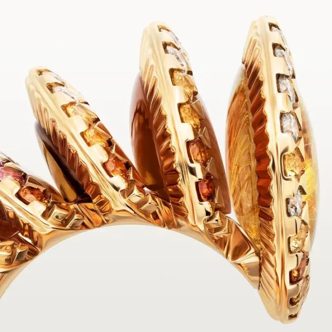 Anillo Cartier Libre Polymorph, calcedonia, diamantes
