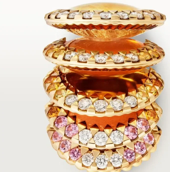 Anillo Cartier Libre Polymorph, calcedonia, diamantes