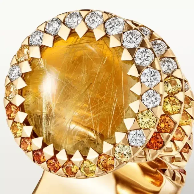 Anillo Cartier Libre Polymorph, calcedonia, diamantes