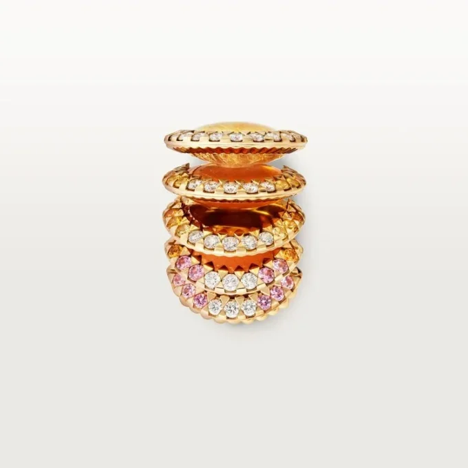 Anillo Cartier Libre Polymorph, calcedonia, diamantes