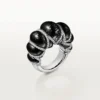 Anillo Cartier Libre Tressage, metacuarcita, diamantes