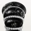Anillo Cartier Libre Tressage, metacuarcita, diamantes