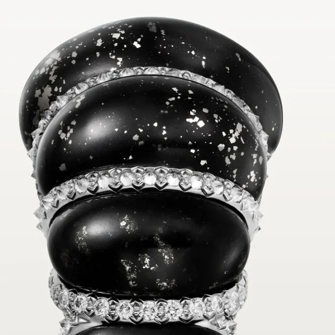 Anillo Cartier Libre Tressage, metacuarcita, diamantes