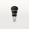 Anillo Cartier Libre Tressage, obsidiana, diamantes