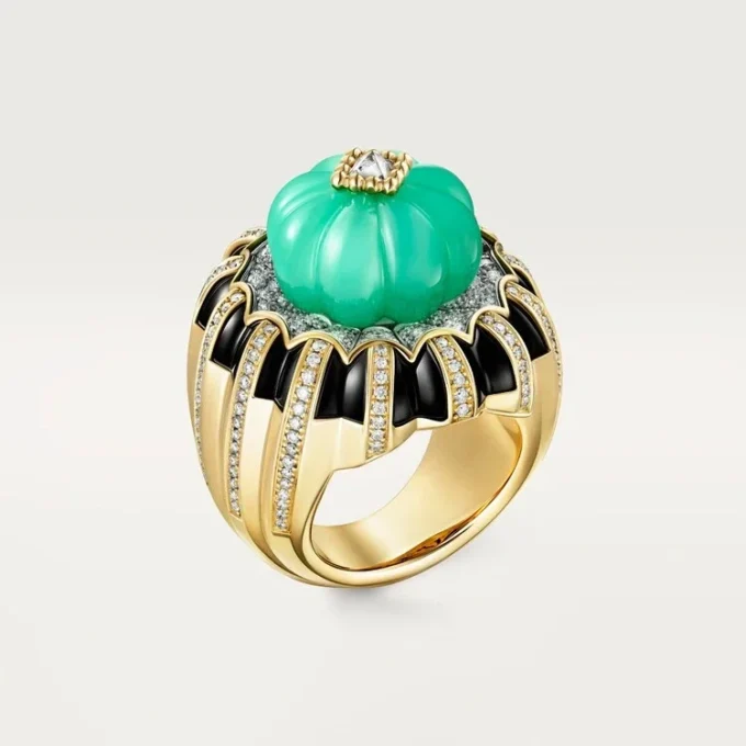 Anillo Cartier Libre Tuttitutti, crisoprasa, diamantes