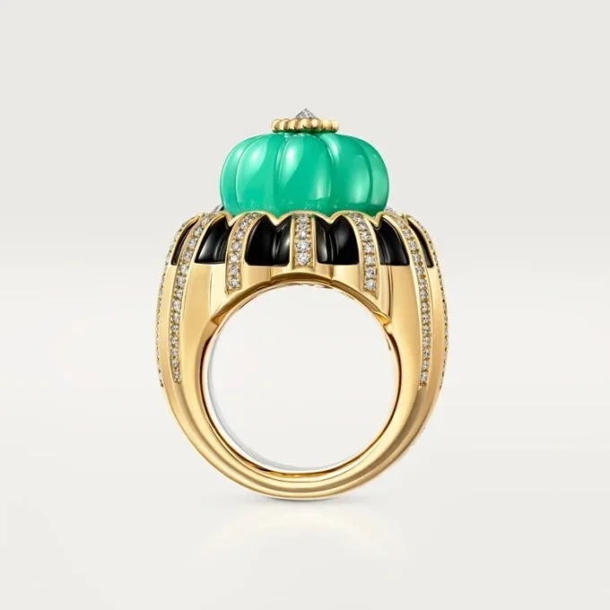 Anillo Cartier Libre Tuttitutti, crisoprasa, diamantes