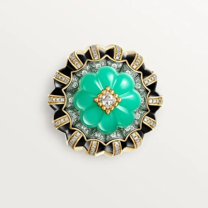 Anillo Cartier Libre Tuttitutti, crisoprasa, diamantes