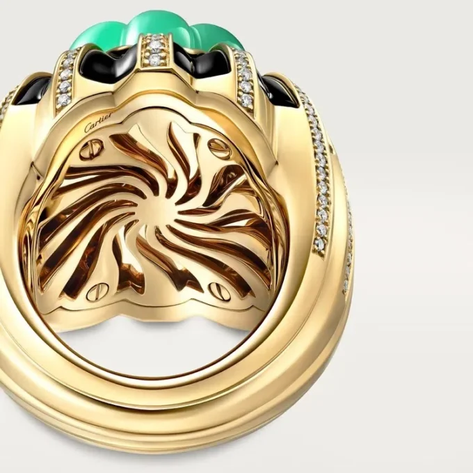 Anillo Cartier Libre Tuttitutti, crisoprasa, diamantes
