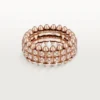 Anillo Clash de Cartier, doble fila, pavé