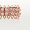 Anillo Clash de Cartier, doble fila, pavé