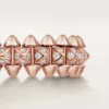 Anillo Clash de Cartier, modelo pequeño, pavé