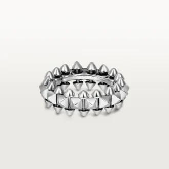 Anillo Clash De Cartier – Oro blanco, modelo mediano | Cartier EE. UU.