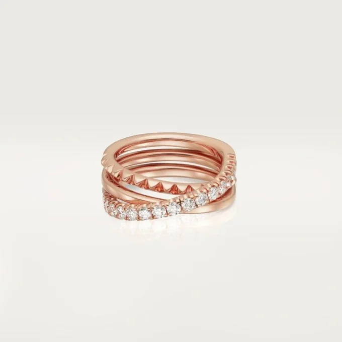 Anillo Etincelle De Cartier – Oro rosa, diamantes – Cartier