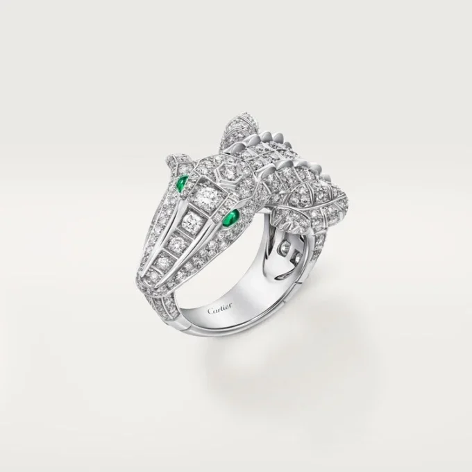 Anillo Faune Et Flore De Cartier, pavé