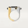 Anillo Geometrie & Contrastes, ónix, pavé
