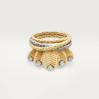 Anillo Grain De Café, diamantes