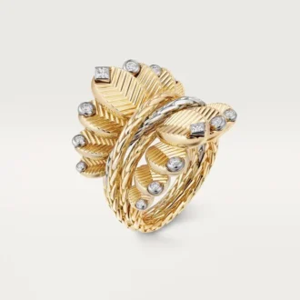 Anillo Grain De Café, diamantes