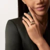 Anillo Grain De Café, diamantes
