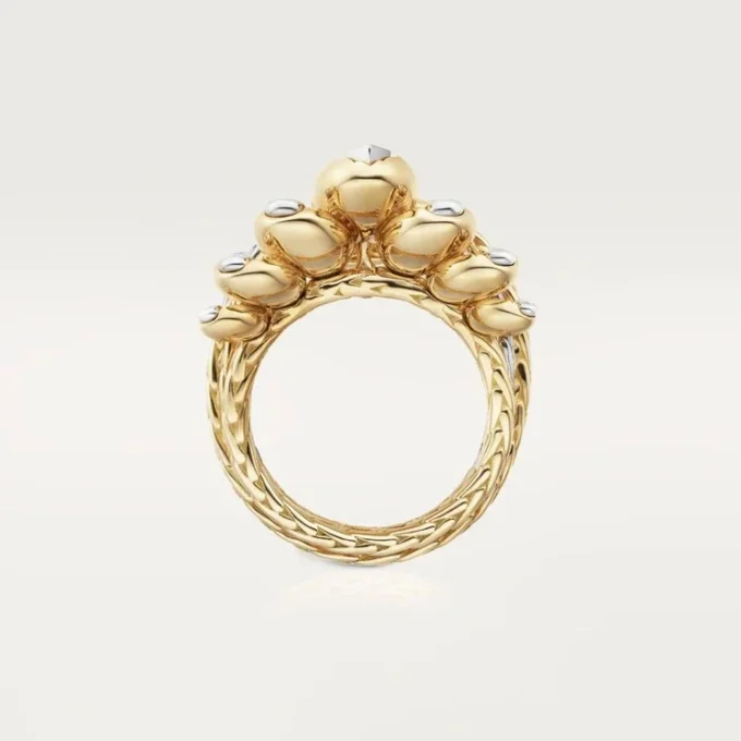 Anillo Grain De Café, diamantes