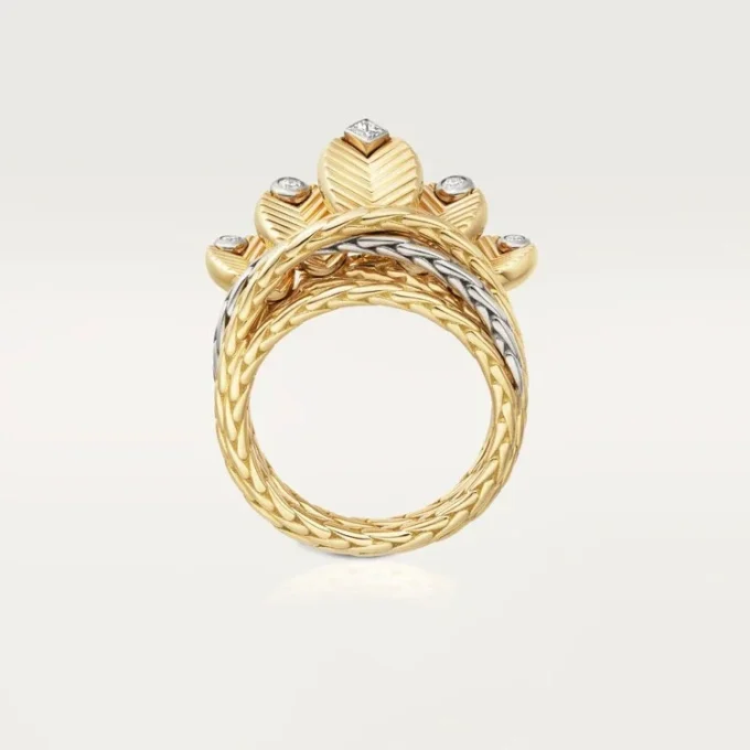 Anillo Grain De Café, diamantes