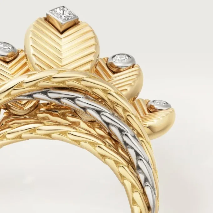 Anillo Grain De Café, diamantes
