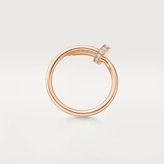 Anillo Juste Un Clou, modelo pequeño, diamantes