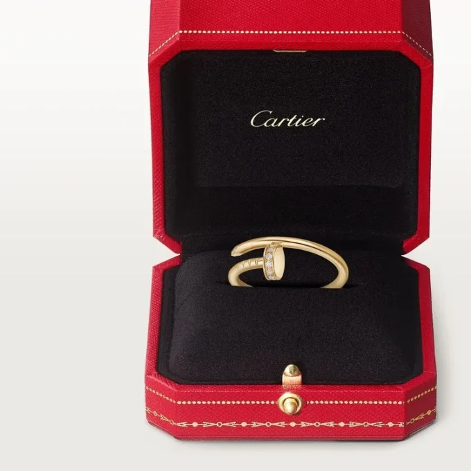 Anillo Juste Un Clou, modelo pequeño, diamantes