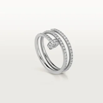 Anillo Juste Un Clou – Oro blanco, diamantes – Cartier