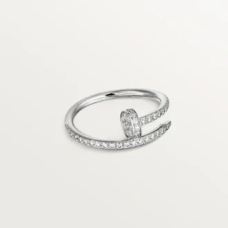 Anillo Juste Un Clou – Oro blanco, diamantes – Cartier