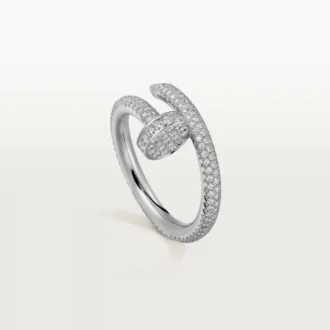 Anillo Juste Un Clou – Oro blanco, diamantes – Cartier