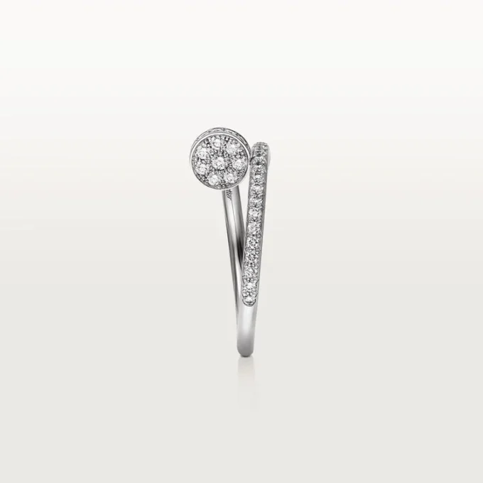 Anillo Juste Un Clou – Oro blanco, diamantes – Cartier