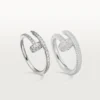 Anillo Juste Un Clou – Oro blanco, diamantes – Cartier