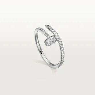Anillo Juste Un Clou – Oro blanco, diamantes – Cartier