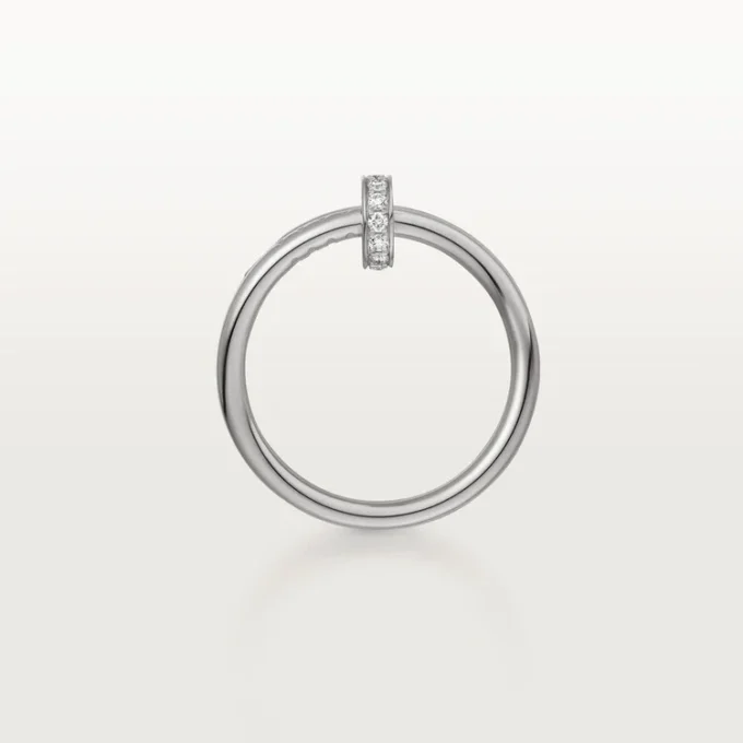 Anillo Juste Un Clou – Oro blanco, diamantes – Cartier
