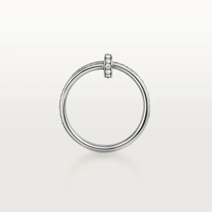 Anillo Juste Un Clou – Oro blanco, diamantes – Cartier