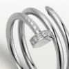 Anillo Juste Un Clou – Oro blanco, diamantes – Cartier