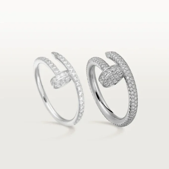 Anillo Juste Un Clou – Oro blanco, diamantes – Cartier