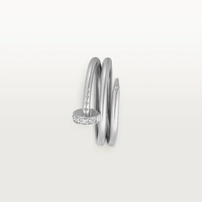 Anillo Juste Un Clou – Oro blanco, diamantes – Cartier