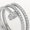 Anillo Juste Un Clou – Oro blanco, diamantes – Cartier