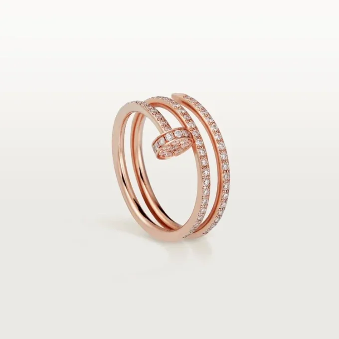 Anillo Juste Un Clou – Oro rosa, diamantes – Cartier