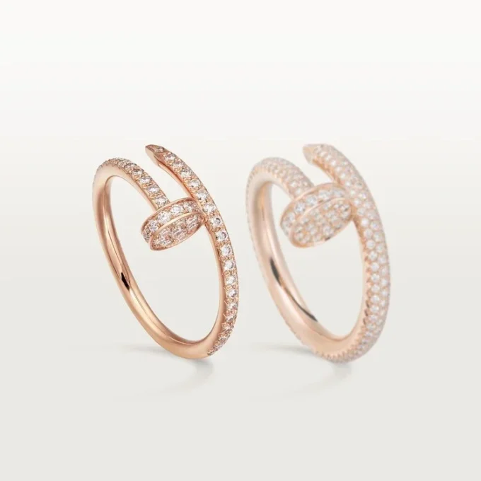 Anillo Juste Un Clou – Oro rosa, diamantes – Cartier