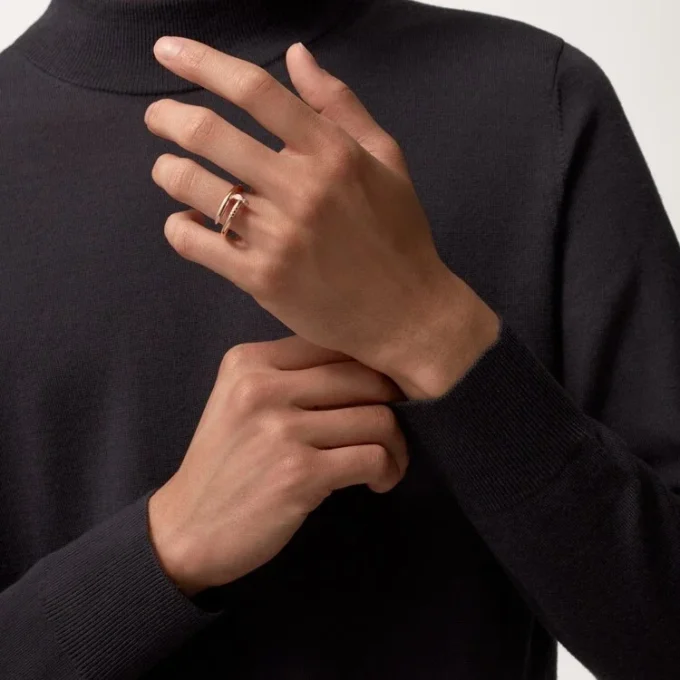 Anillo Juste Un Clou – Oro rosa, diamantes – Cartier