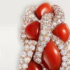 Anillo Libre Tressage de Cartier, coral