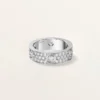 Anillo Love, modelo clásico, pavé, 6 diamantes