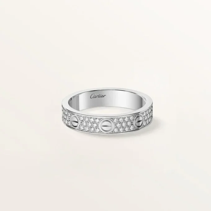 Anillo Love, modelo pequeño, pavé