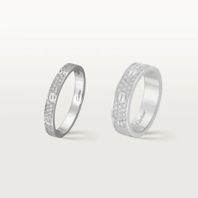Anillo Love, talla pequeña – Oro blanco, diamantes – Cartier