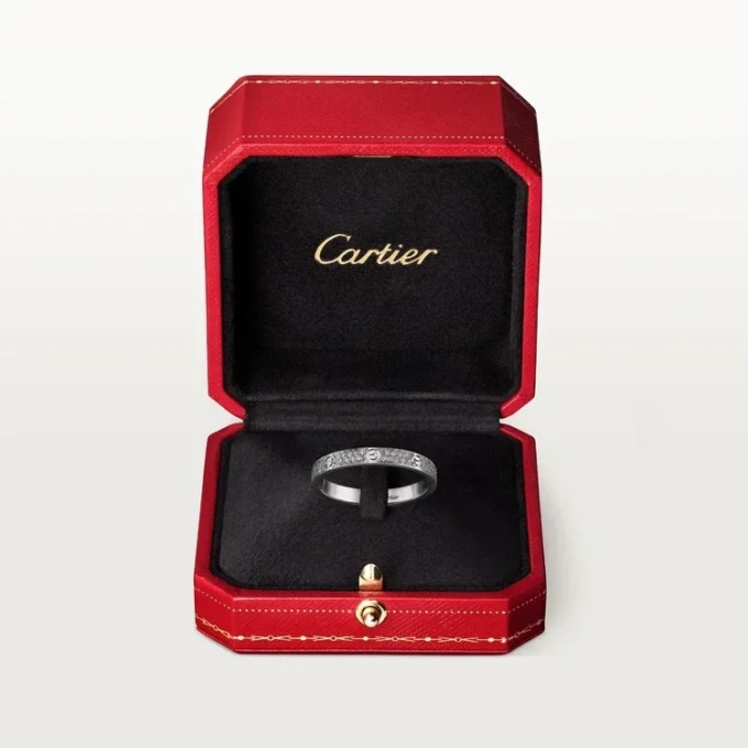 Anillo Love, talla pequeña – Oro blanco, diamantes – Cartier