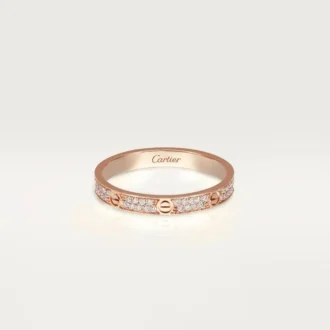 Anillo Love, talla pequeña – Oro rosa, diamantes – Cartier