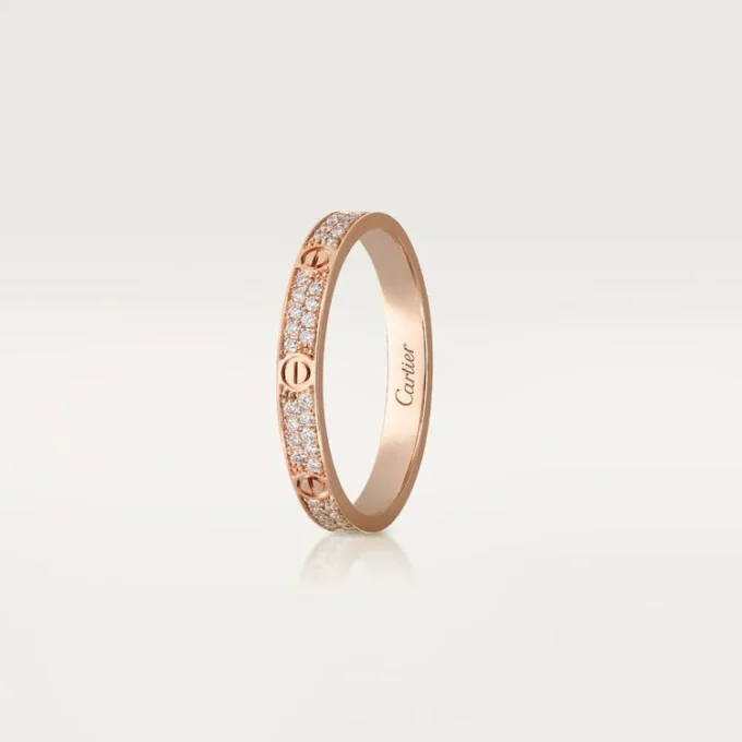 Anillo Love, talla pequeña – Oro rosa, diamantes – Cartier